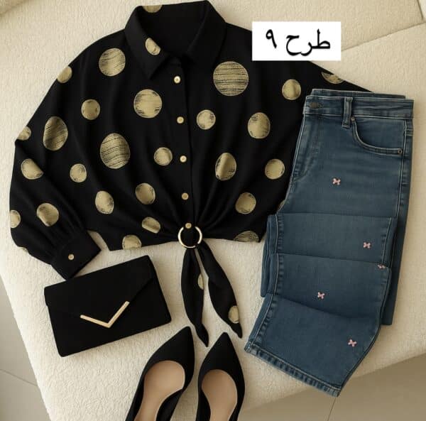 شومیز حلقه دار کد 40556 - Image 4