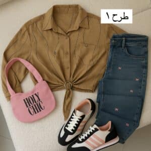 شومیز حلقه دار کد 40556