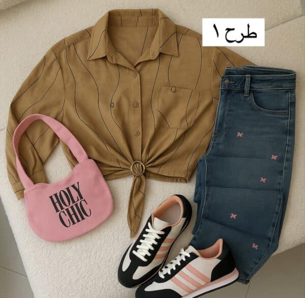شومیز حلقه دار کد 40556