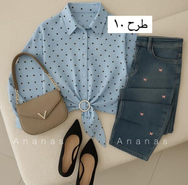 شومیز حلقه دار کد 40556 - Image 10