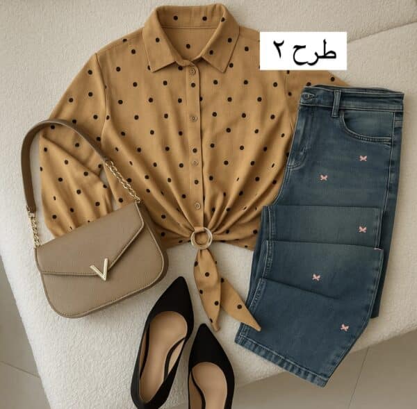 شومیز حلقه دار کد 40556 - Image 10