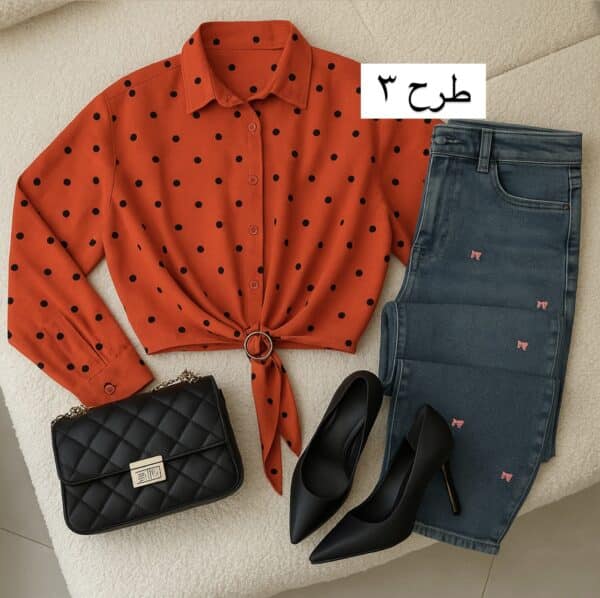 شومیز حلقه دار کد 40556 - Image 9
