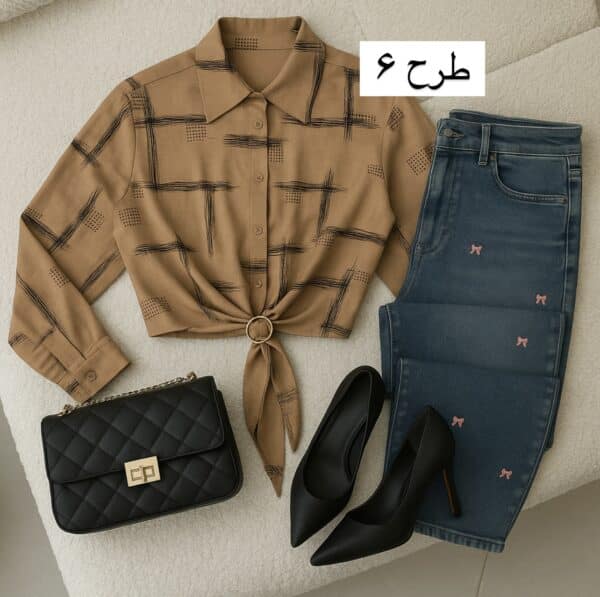 شومیز حلقه دار کد 40556 - Image 7