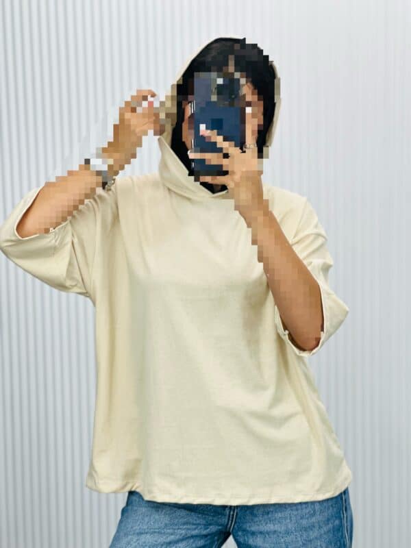تیشرت کلاهدار کد 30131 - Image 3