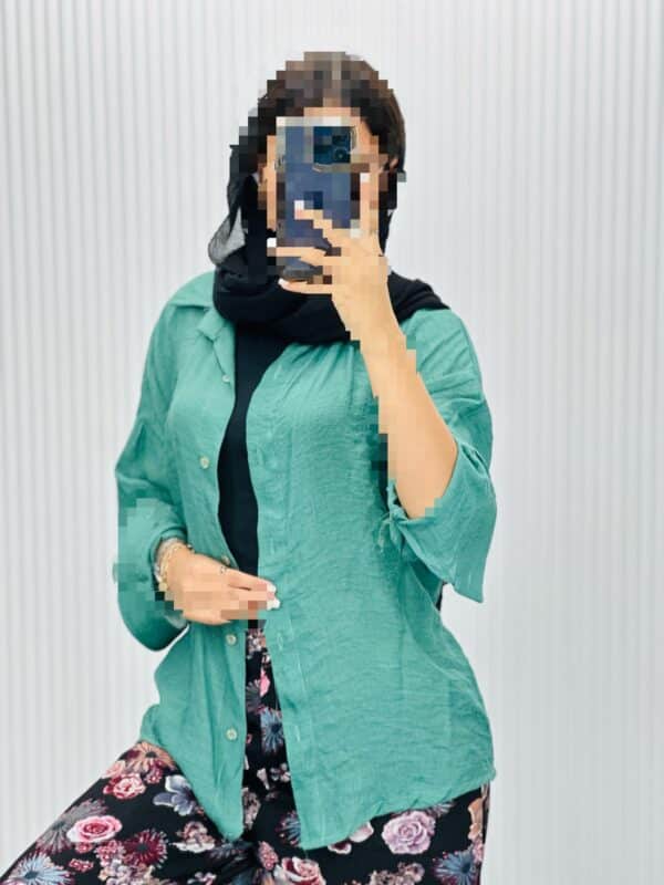 شومیز مانتویی پری کد 40553 - Image 9