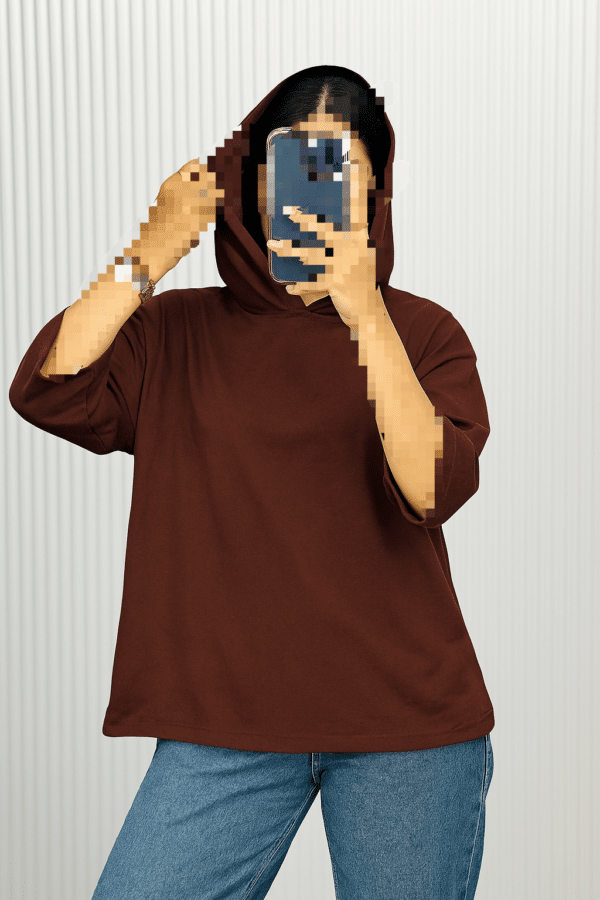 تیشرت کلاهدار کد 30131 - Image 7