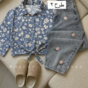 شومیز گره ای بهاران کد 40565