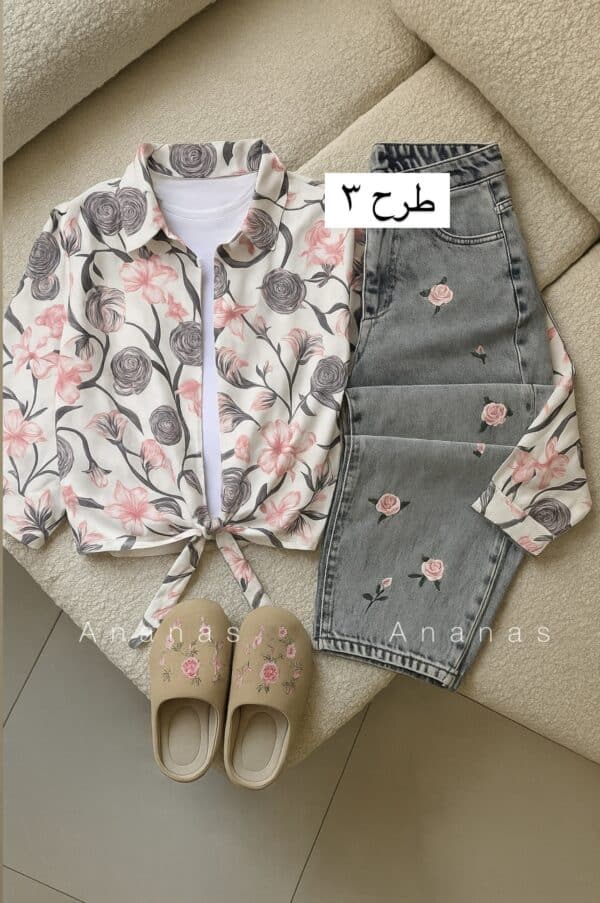 شومیز گره ای بهاران کد 40565 - Image 2