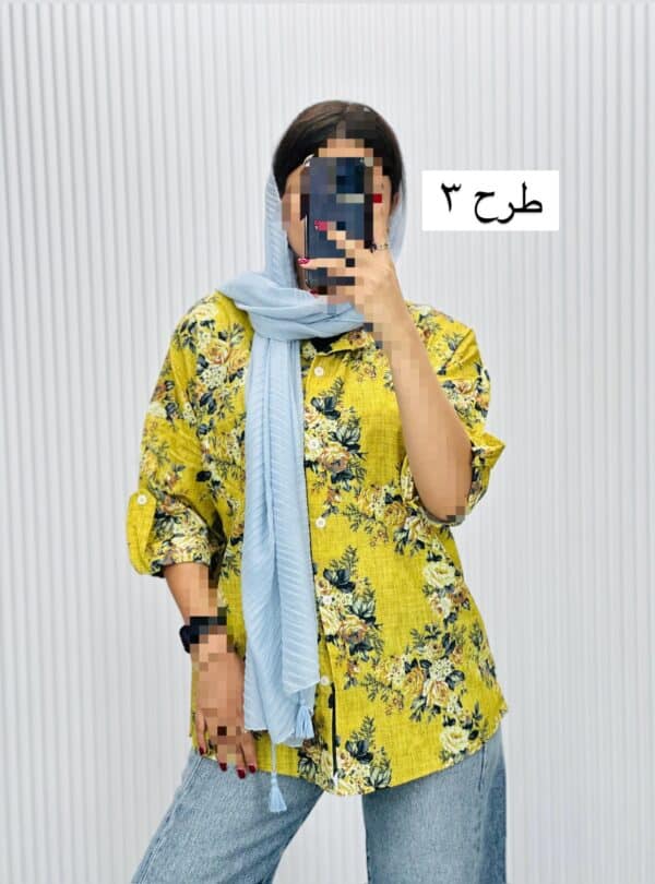 شومیز مانتویی ایتالیا کد 40561 - Image 14