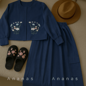 ست کت و دامن گلدوزی کد 50775