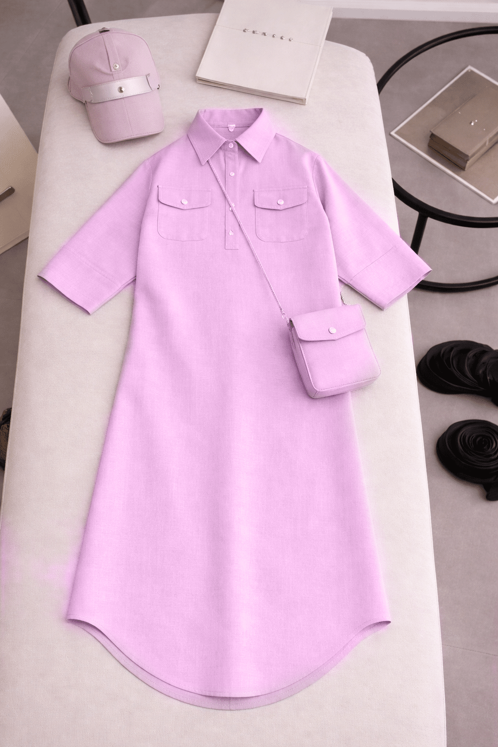 پیراهن کفتان مهتاب کد 80106 - Image 5