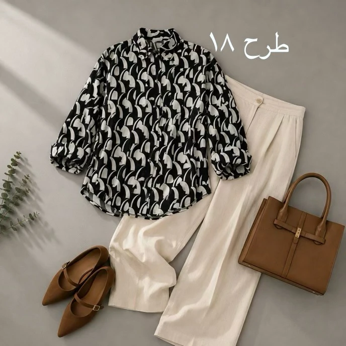 شومیز روژین کد 40942 - Image 17