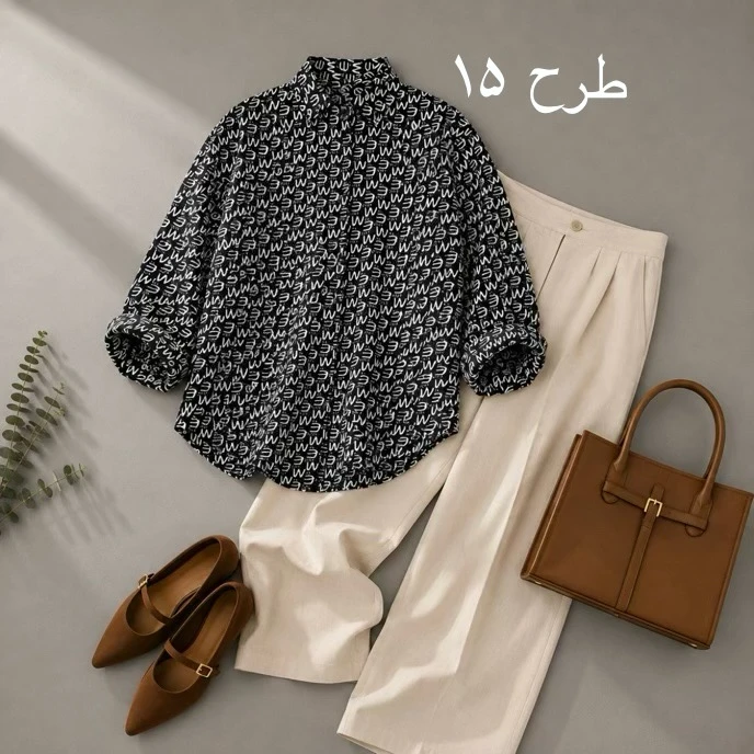 شومیز روژین کد 40942 - Image 12