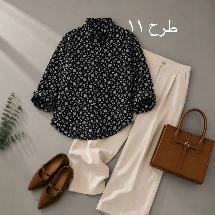 شومیز روژین کد 40942 - Image 14