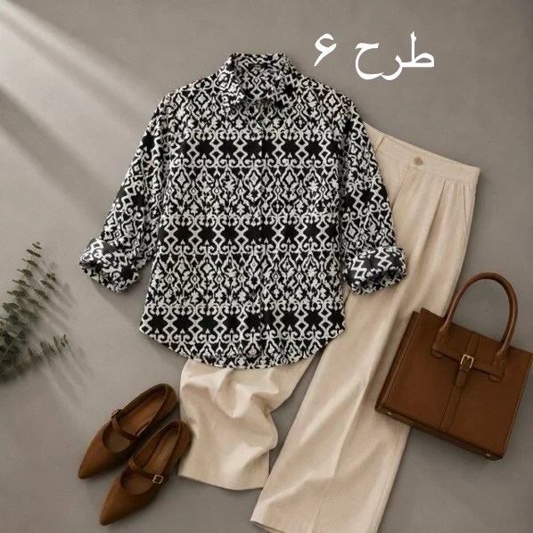 شومیز روژین کد 40942 - Image 4